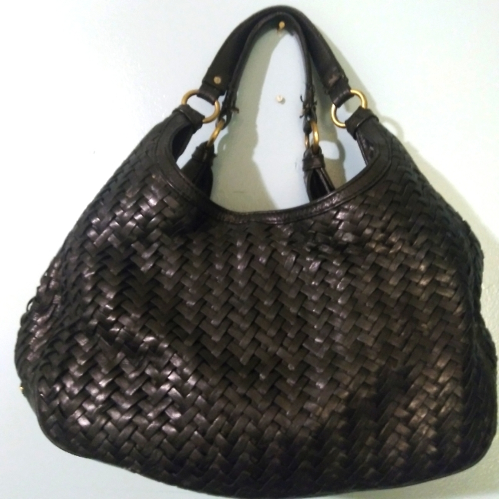 Cole Haan black leather purse